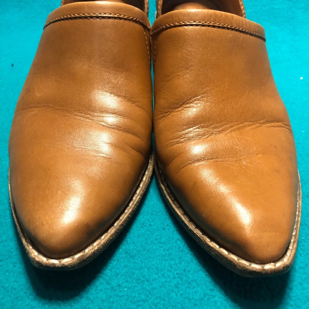 Madewell The Brady Tan Leather Bootie Sz 8 1/2 - Picture 6 of 8